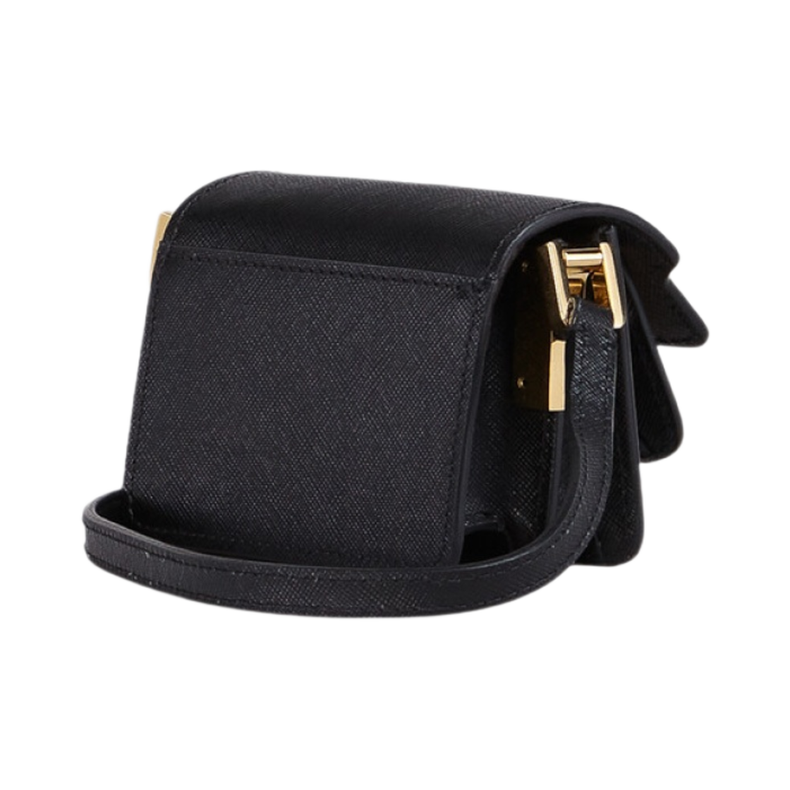 마르니 사피아노 나노 트렁크백 블랙(Marni Saffiano Nano Trunk Bag Black) - 2