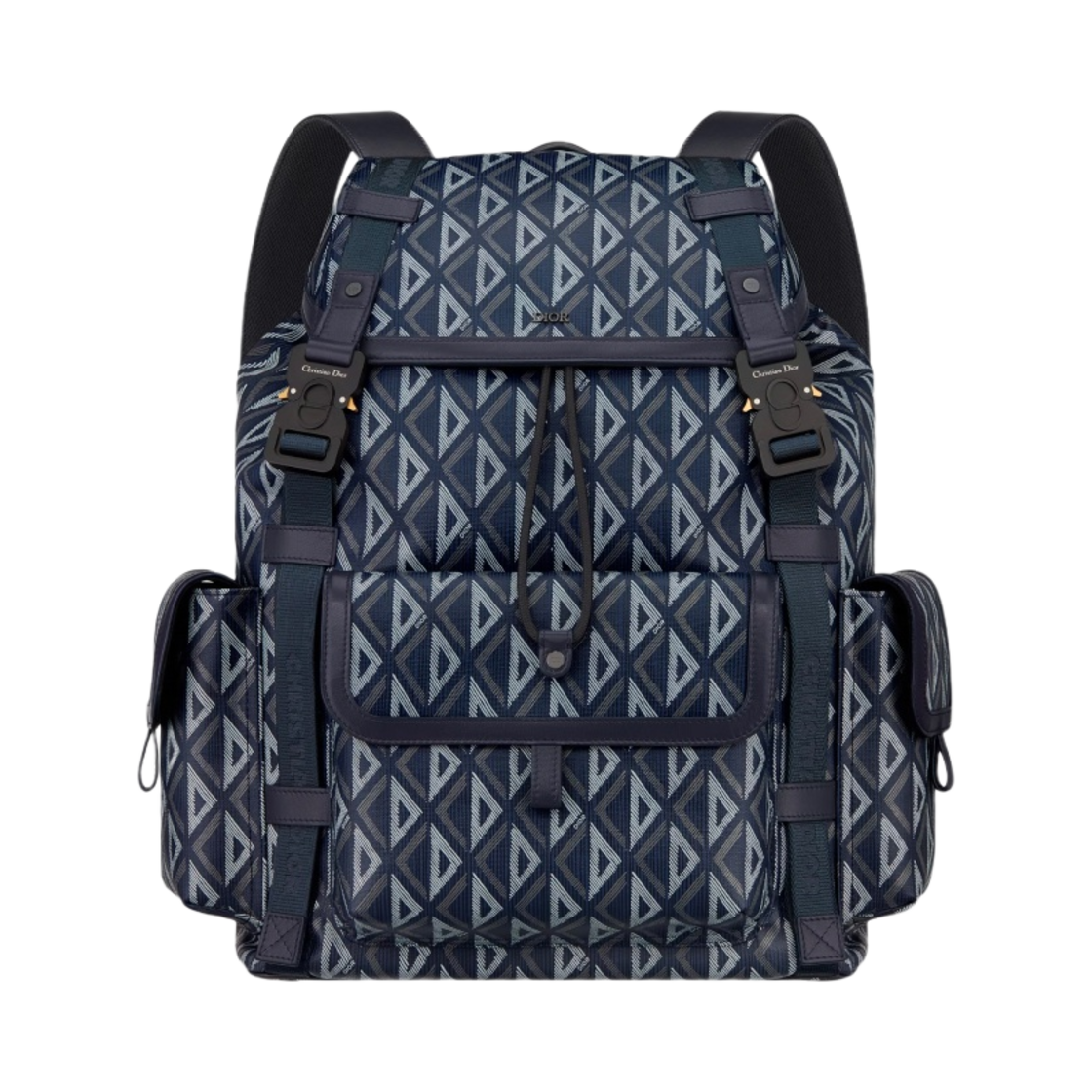 디올 힛 더 로드 백팩 네이비 블루 CD 다이아몬드 캔버스(Dior Hit The Road Backpack Navy Blue CD Diamond Canvas) - 1