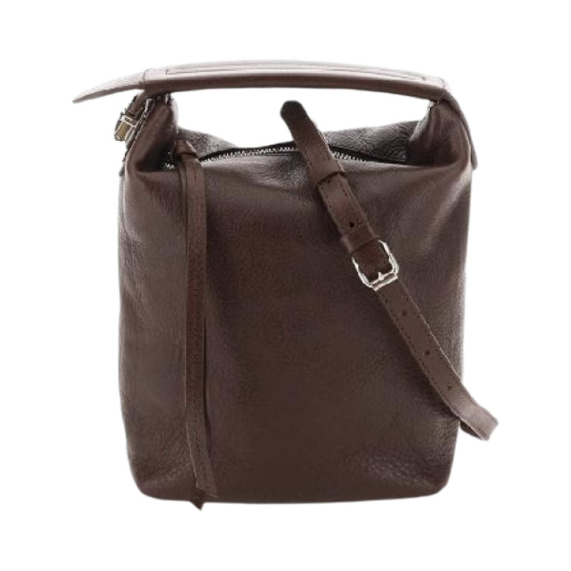 르메르 베지탈 탠 레더 케이스 백 다크 브라운(Lemaire Vegetal Tanned Leather Case Bag Dark Brown) - 1