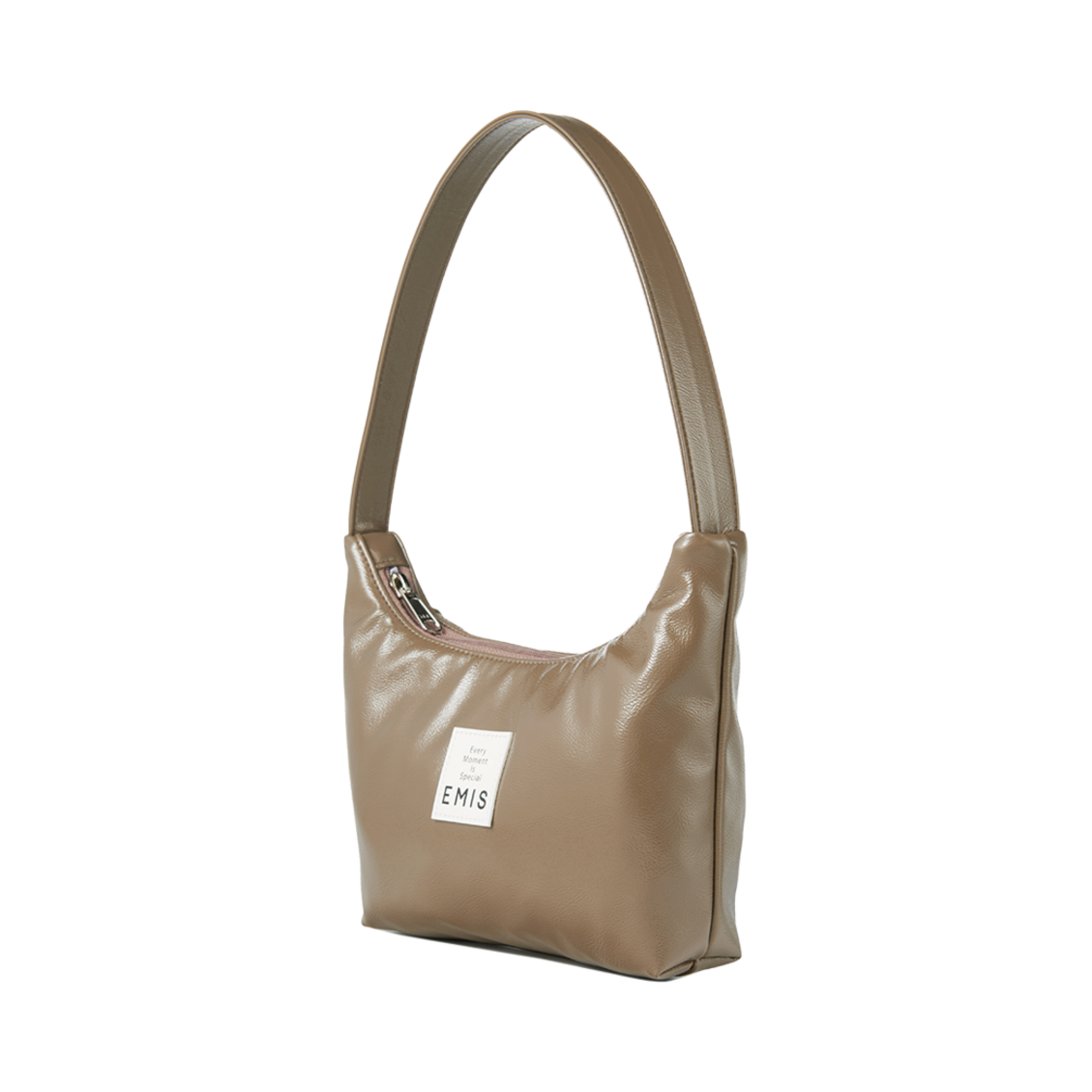 이미스 에나멜 호보백 브라운(Emis Enamel Hobo Bag Brown) - 2