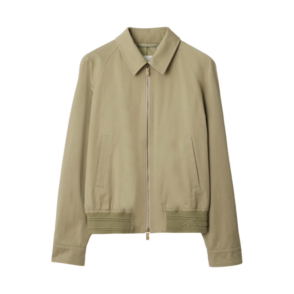 버버리 코튼 헤링턴 자켓 스카이락(Burberry Cotton Harrington Jacket Skylark)