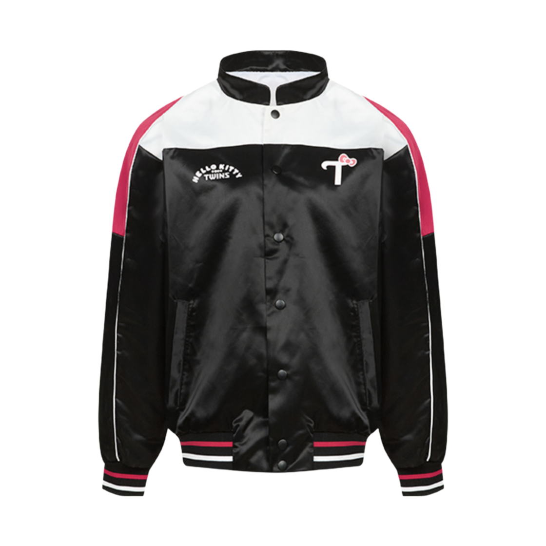 LG 트윈스 x 헬로 키티 로고 자켓 블랙(LG Twins x Hello Kitty Logo Jacket Black)