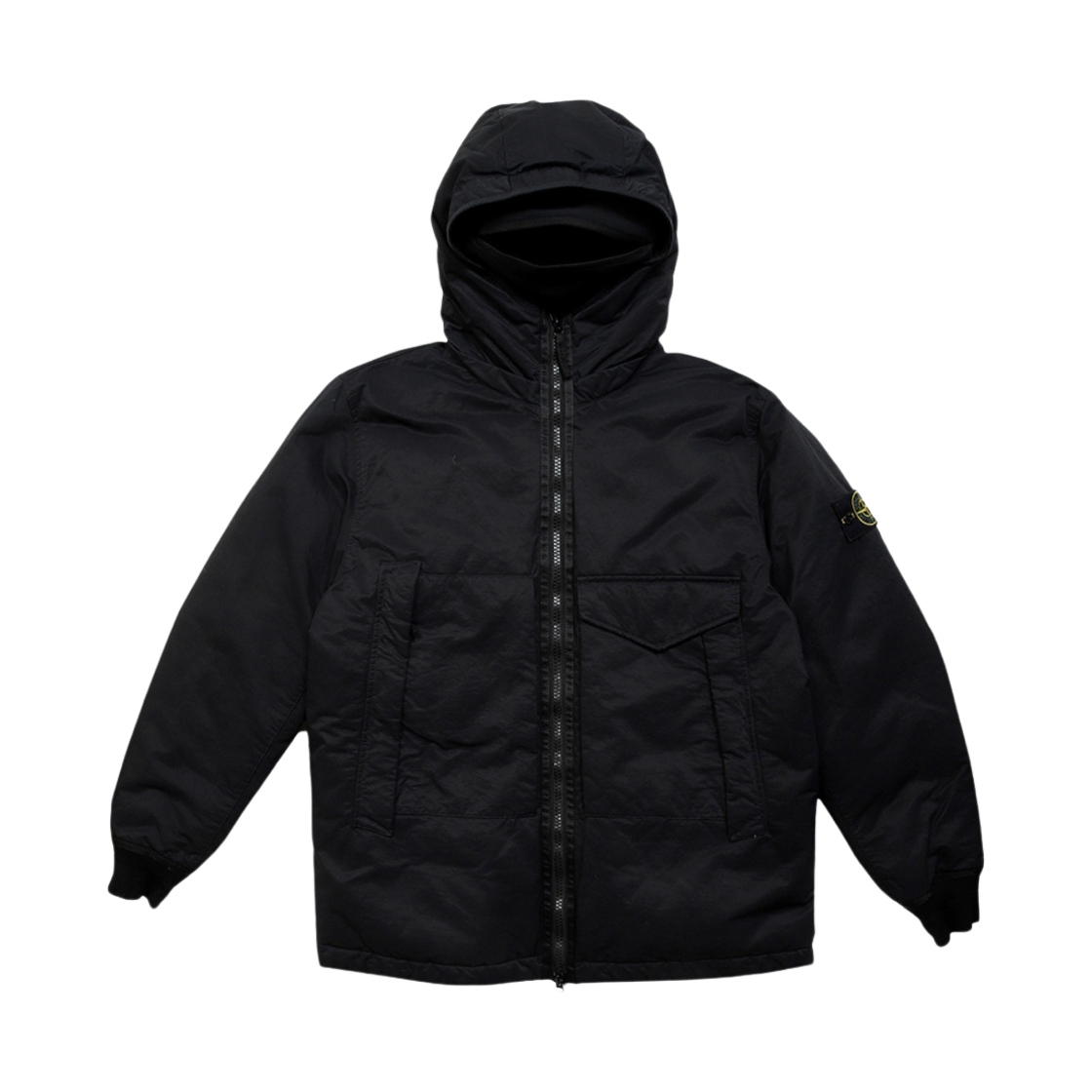 스톤 아일랜드 41421 오파크 나일론 트윌 다운 블랙 - 22FW