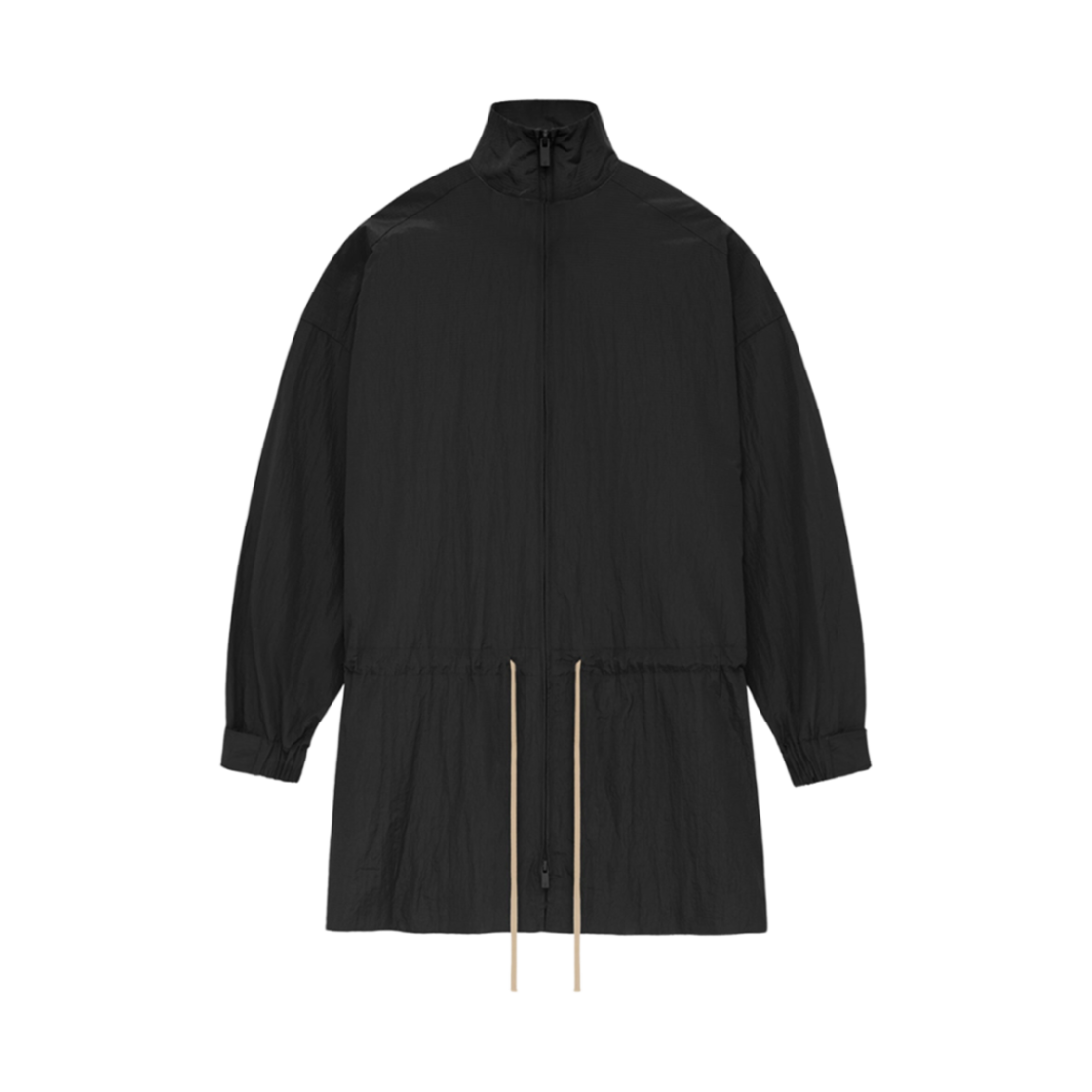 - Essentials Ripstop Mockneck Anorak Black - 24FW