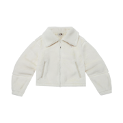 (W) The North Face White Label Puffy Fleece Jacket Cream