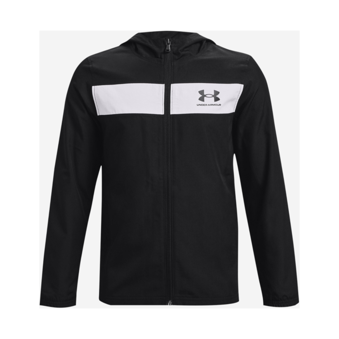 1370183-002 (Kids) Under Armour Sportstyle Windbreaker Black White