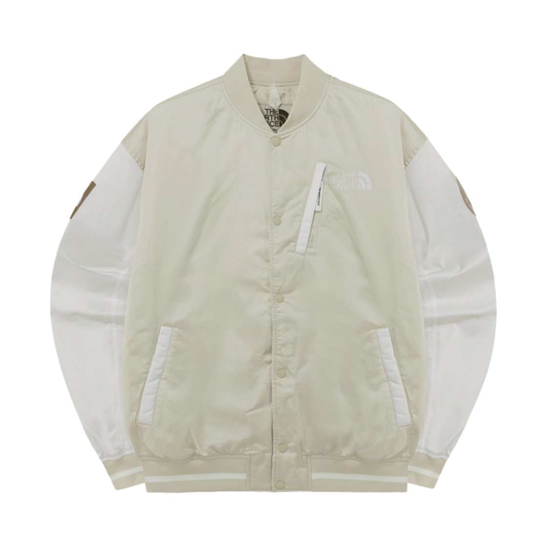 NJ3NQ60M The North Face Player Varsity Jacket Cream - 24FW