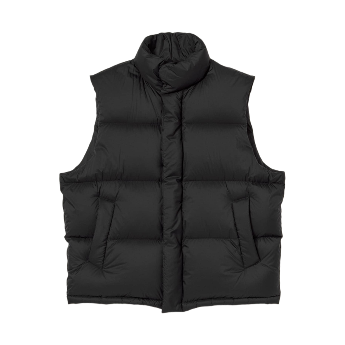 오라리 슈퍼 라이트 나일론 립스탑 다운 베스트 블랙 - 24AW(Auralee Super Light Nylon Ripstop Down Vest Black - 24AW) - 1