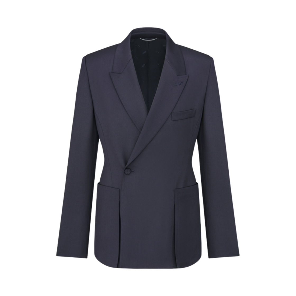 디올 버진 울 트윌 바 자켓 오블리크 클로저 네이비 블루(Dior Virgin Wool Twill Bar Jacket with Oblique Closure Navy Blue) - 1
