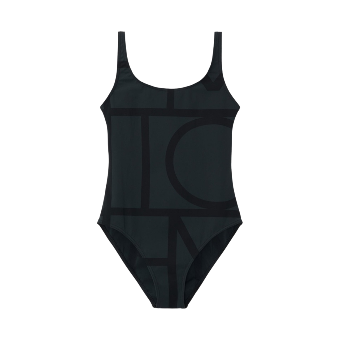 (W) 토템 모노그램 스윔수트 블랙