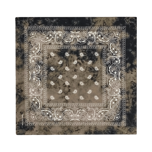 DEF043 DEFGARMENTS Bleach Bandana Black