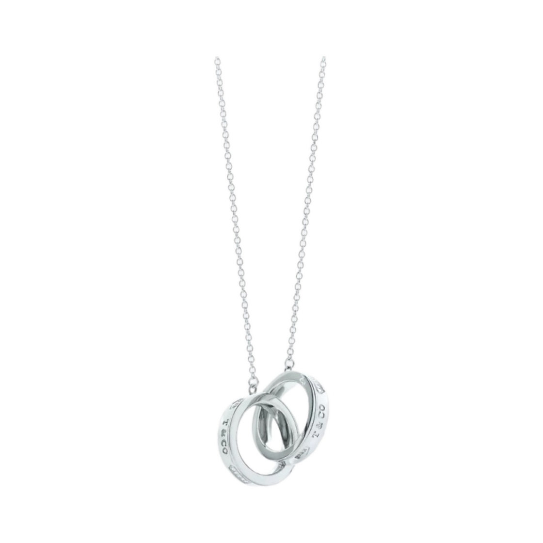 60013807/60013808 Tiffany & Co. 1837 Interlocking Circles Pendant Small Sterling Silver