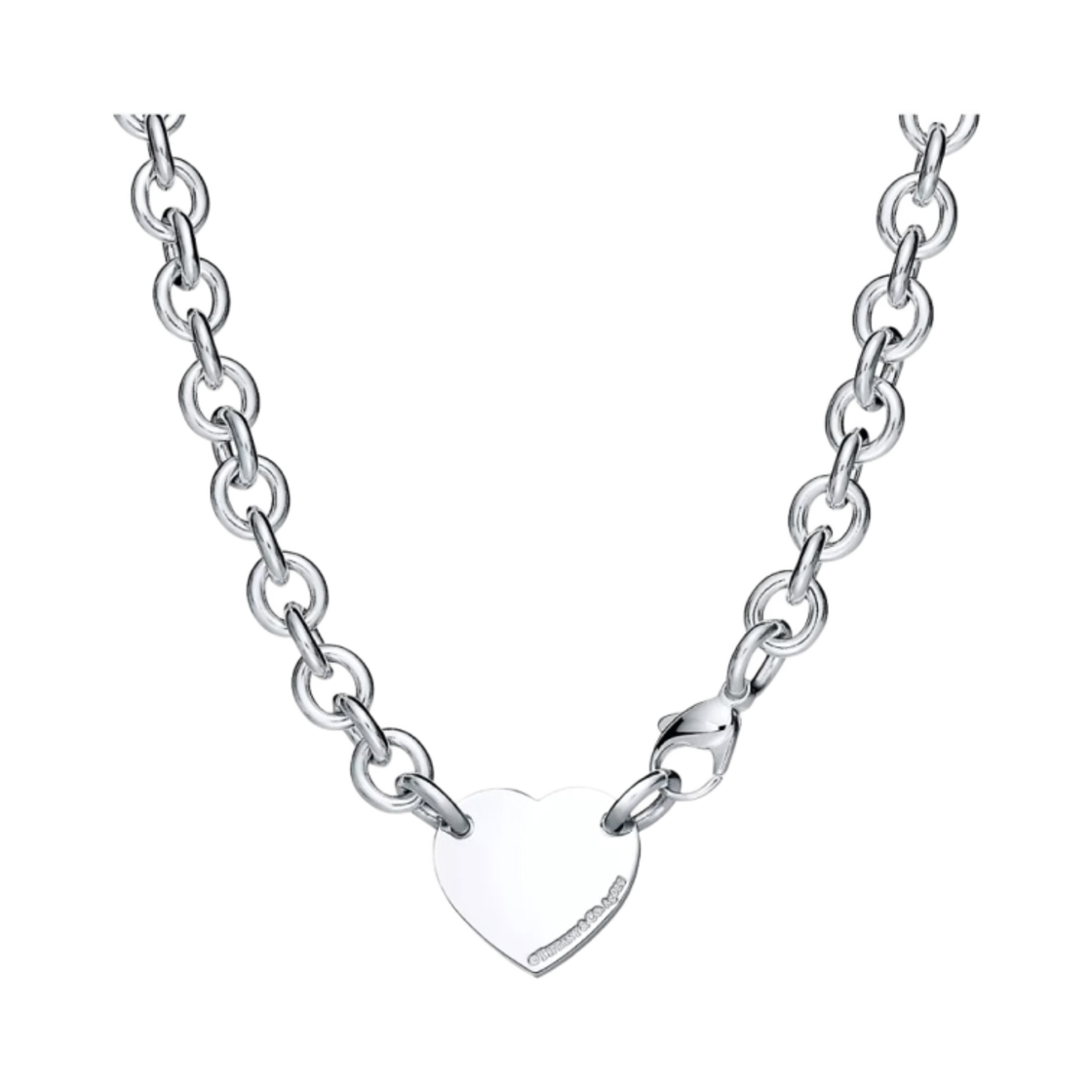 티파니 앤 코 리턴 투 티파니 하트 태그 체인 링크 초커 스털링 실버(Tiffany & Co. Return to Tiffany Heart Tag Chain Link Choker Sterling Silver) - 2