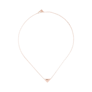 (W) Prada Eternal Gold Mini Triangle Pendant Necklace Pink Gold