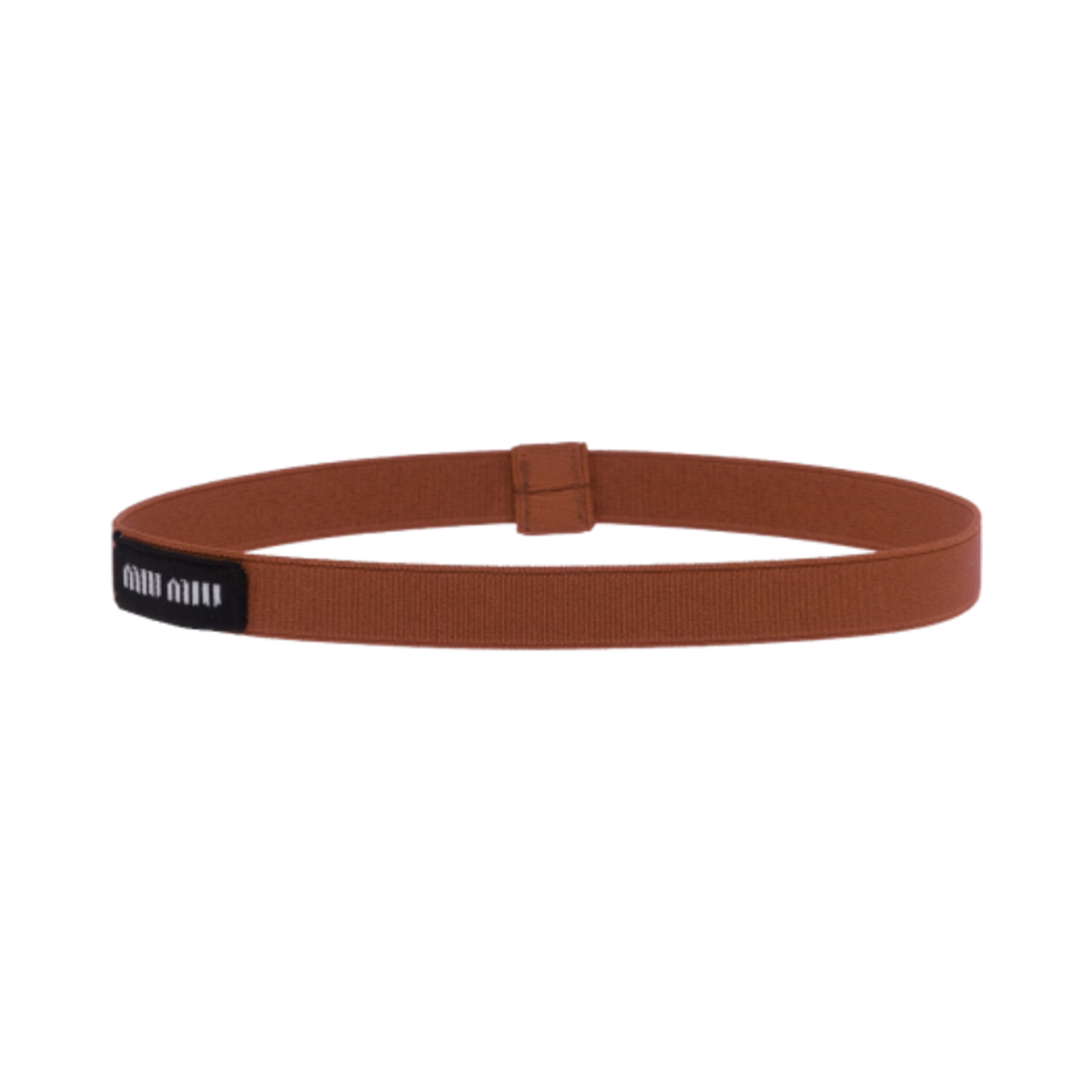 (W) 미우 미우 헤어밴드 코냑((W) Miu Miu Scrunchie Cognac) - 1