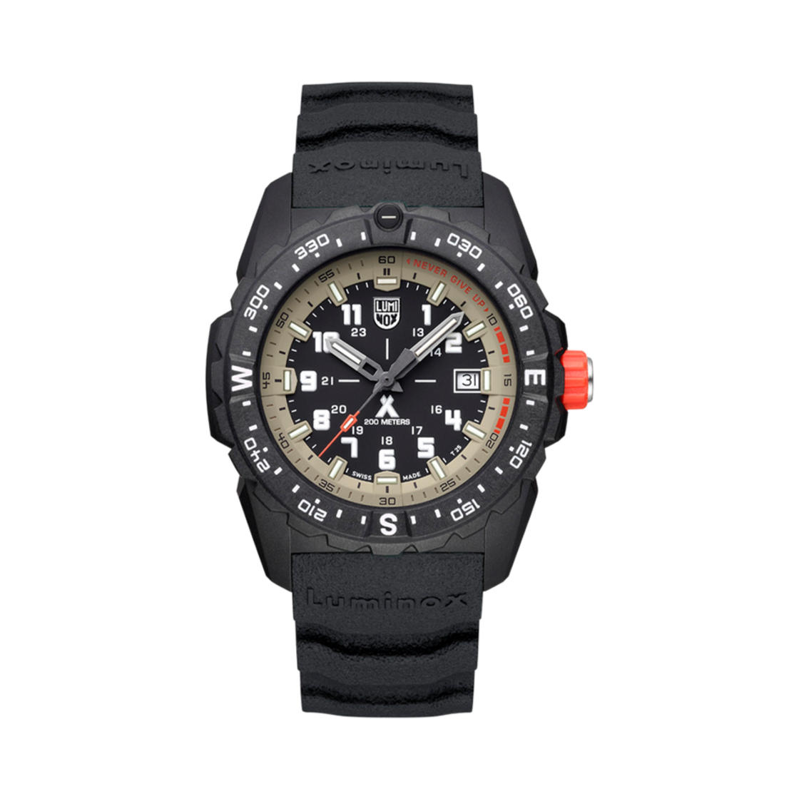 XB-3731 Luminox Bear Grylls Survival Mountain 43mm Crabonox Rubber Black