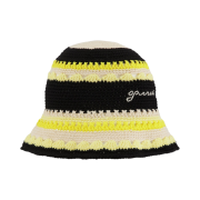 (W) Ganni Crochet Bucket Hat Golden Kiwi