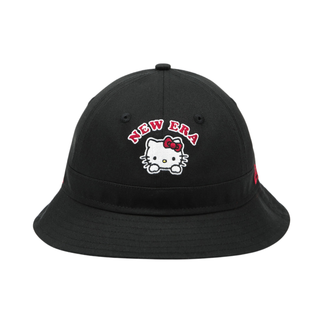 (키즈) 뉴에라 x 헬로 키티 익스플로러 버킷햇 블랙((Kids) New Era x Hello Kitty Explorer Bucket Hat Black)