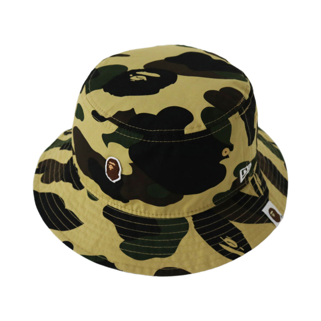 베이프 뉴에라 퍼스트 카모 버킷햇 옐로우(BAPE New Era 1st Camo Bucket Hat Yellow) - 1