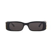 (W) Balenciaga Dynasty Rectangle Sunglasses Black
