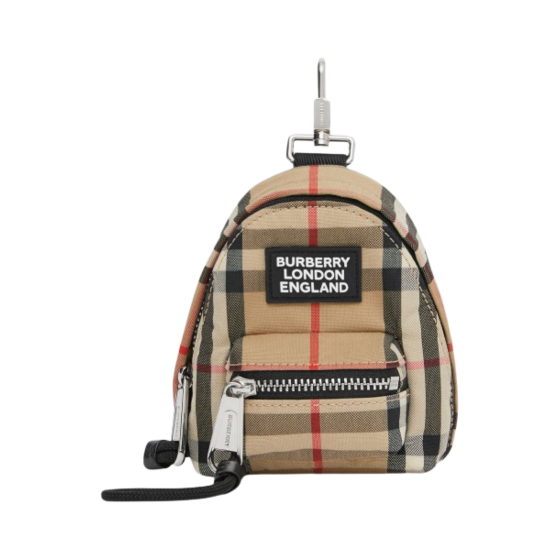 8031061 Burberry Vintage Check Backpack Charm Archive Beige