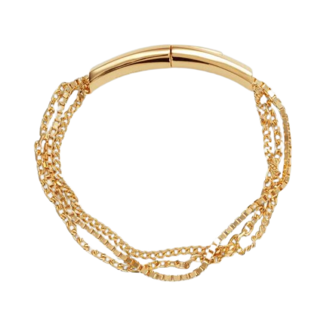 보테가 베네타 디테일 체인 브레이슬릿 옐로우 골드(Bottega Veneta Detail Chain Bracelet Yellow Gold)