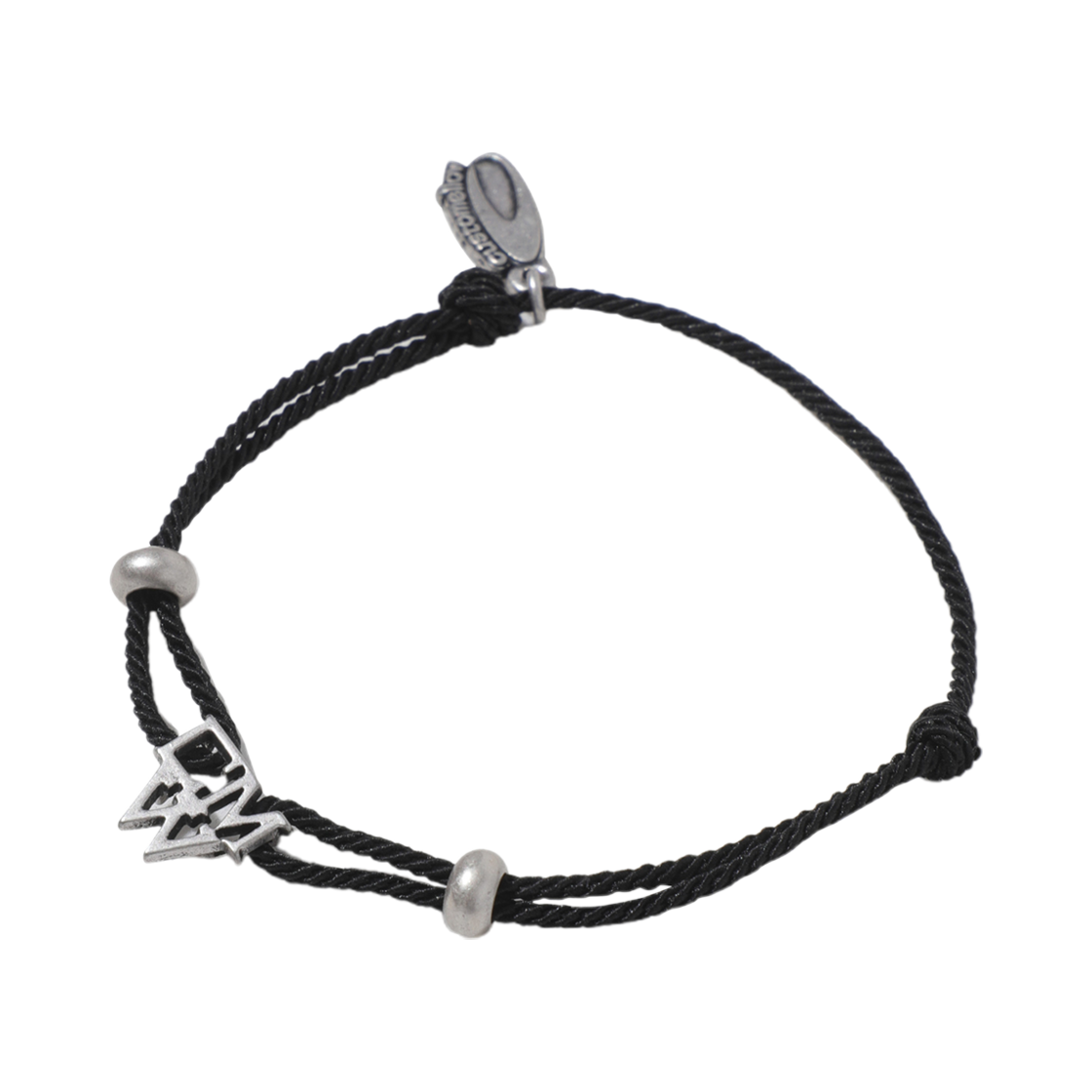 CAAAX25103BKX Customellow String Logo Bracelet Black