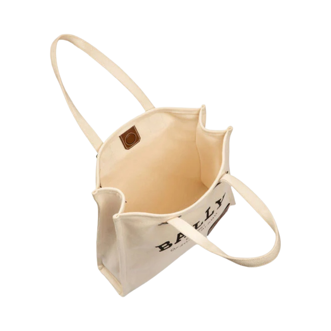 발리 크리스탈리아 패브릭 토트백 내츄럴 브라운(Bally Crystalia Fabric Tote Natural Brown) - 2
