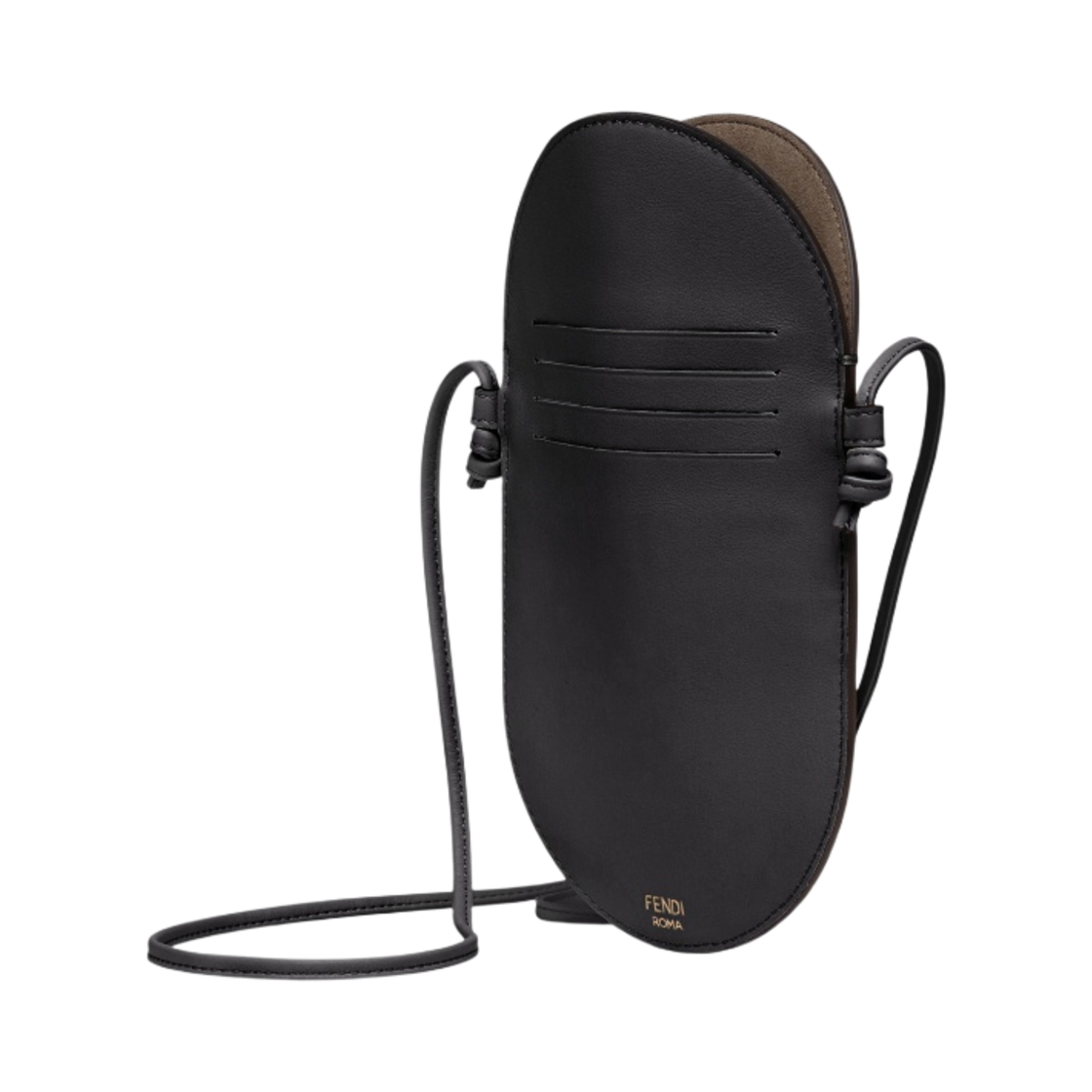 펜디 레더 오 락 폰 파우치 블랙(Fendi Leather O'Lock Phone Pouch Black) - 2