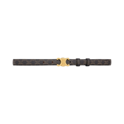 (W) Celine Small Triomphe Belt in Triomphe Canvas Tan