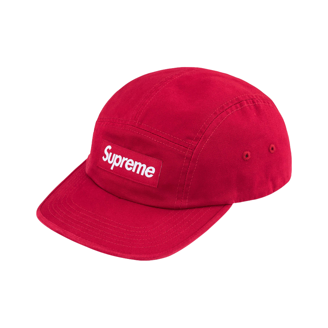 슈프림 워시드 치노 트윌 캠프캡 레드 - 25SS(Supreme Washed Chino Twill Camp Cap Red - 25SS)