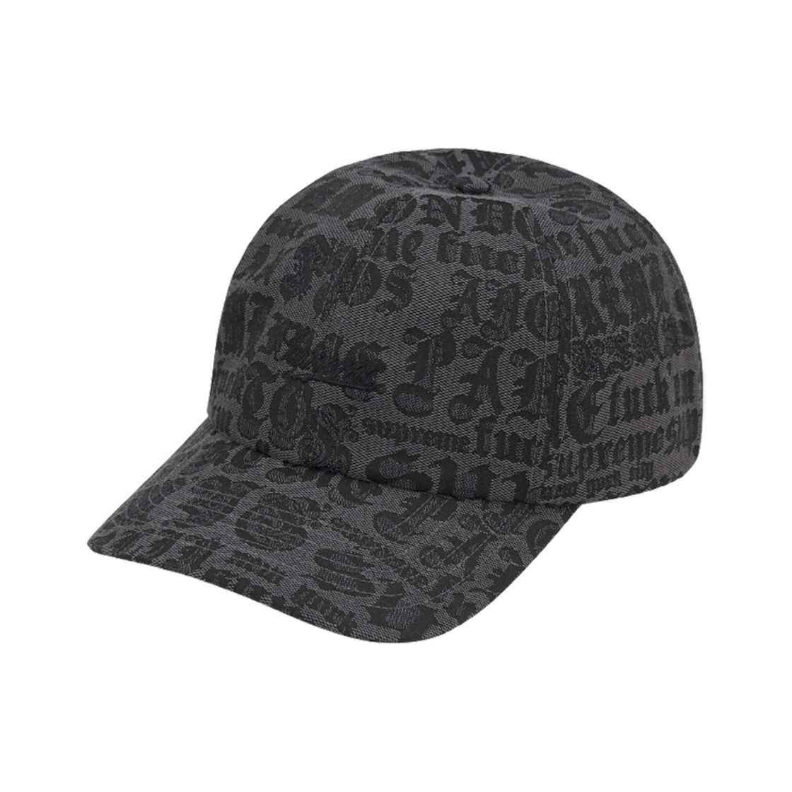 슈프림 시티스 자카드 6-패널 블랙 - 25SS