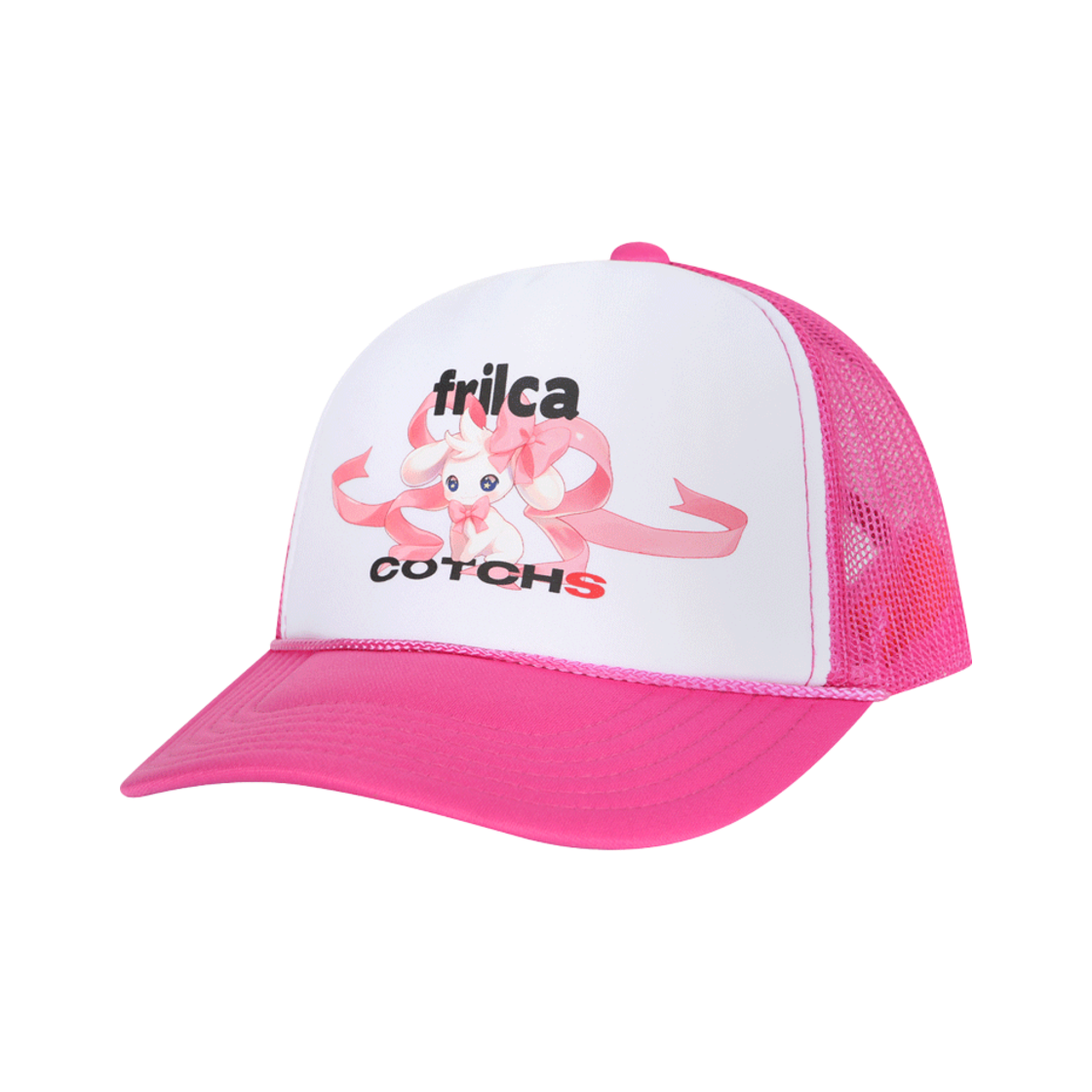 카치스 x 프릴카 프리코 트러커 캡 핑크(Cotchs X Frilca  Frico Trucker Cap Pink)