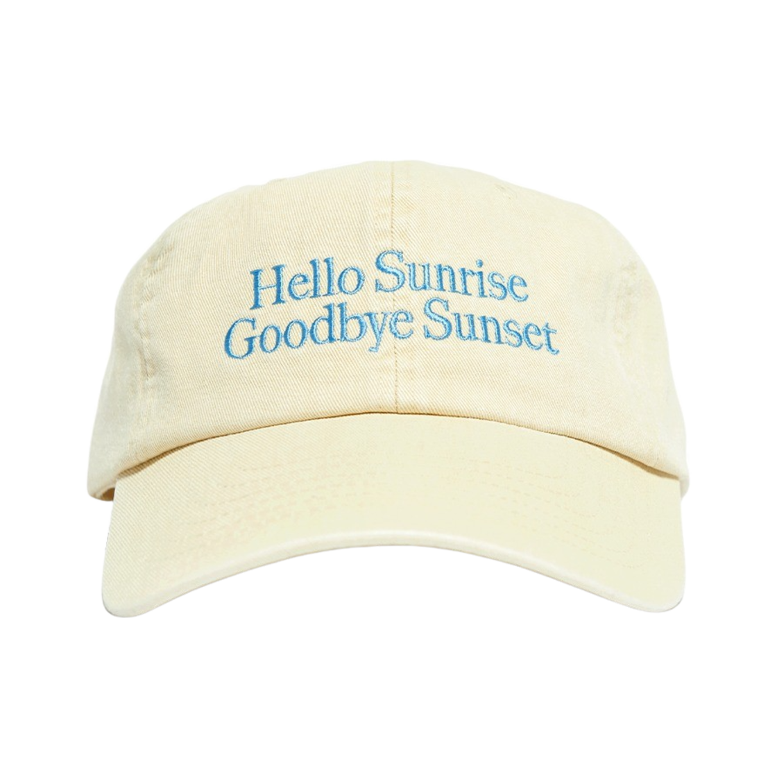 헬로선라이즈 클래식 타이포 로고 볼 캡 버터 옐로우(Hello Sunrise Classic Typo Logo Ball Cap Butter Yellow) - 1