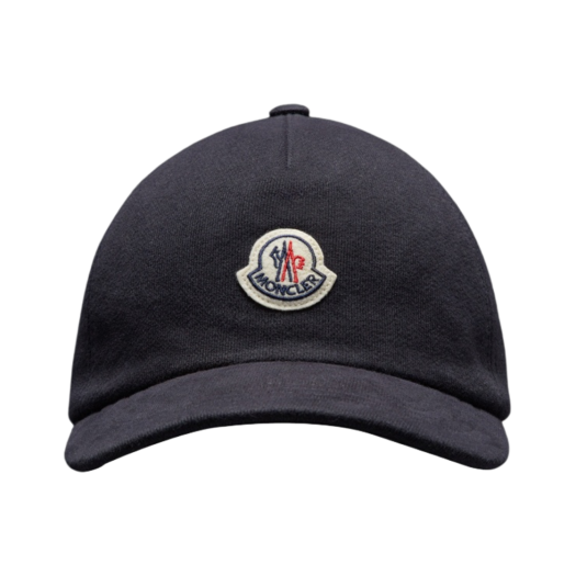 I2-091-3B00010-80448-778 Moncler Fleece Baseball Cap Navy Blue - 23FW