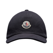 Moncler Fleece Baseball Cap Navy Blue - 23FW
