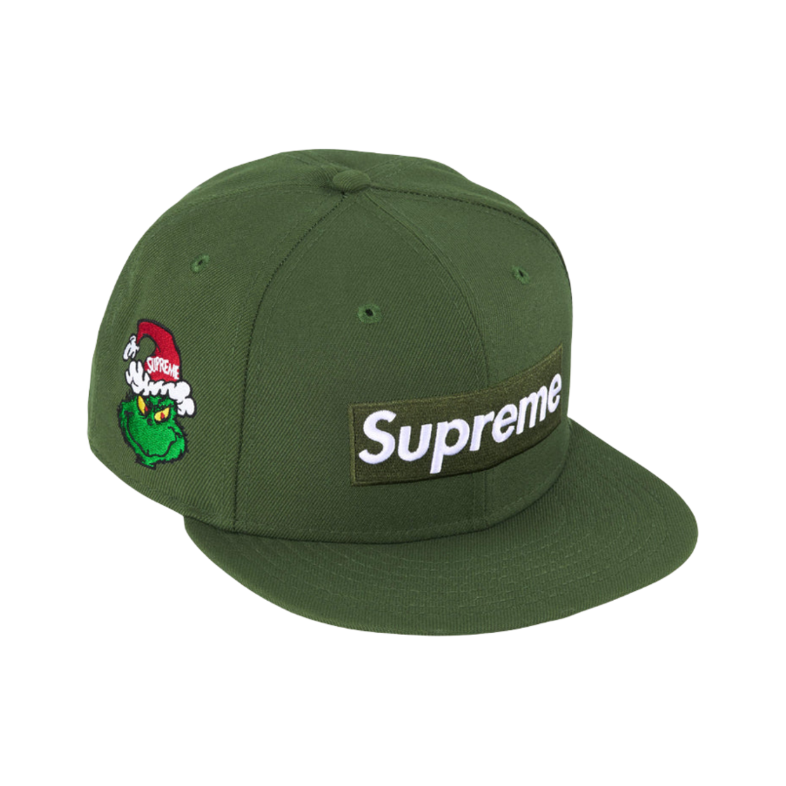 - Supreme Grinch Box Logo New Era Olive - 24FW