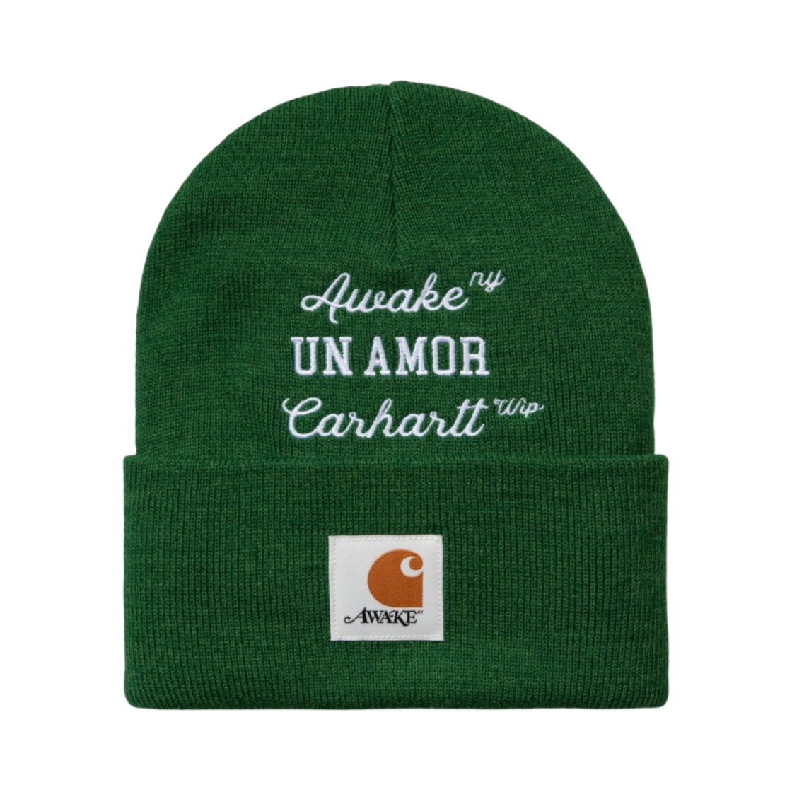 칼하트 WIP x 어웨이크 NY 언 아모르 비니 그린