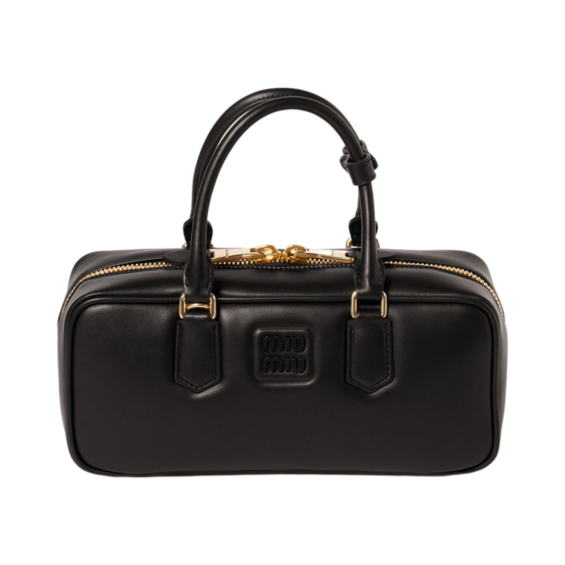 5BB148-2CR3-F0002/ACR3-F0002 Miu Miu Arcadie Large Leather Bag Black