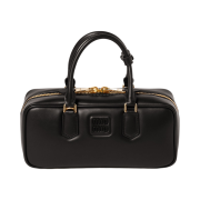 Miu Miu Arcadie Large Leather Bag Black