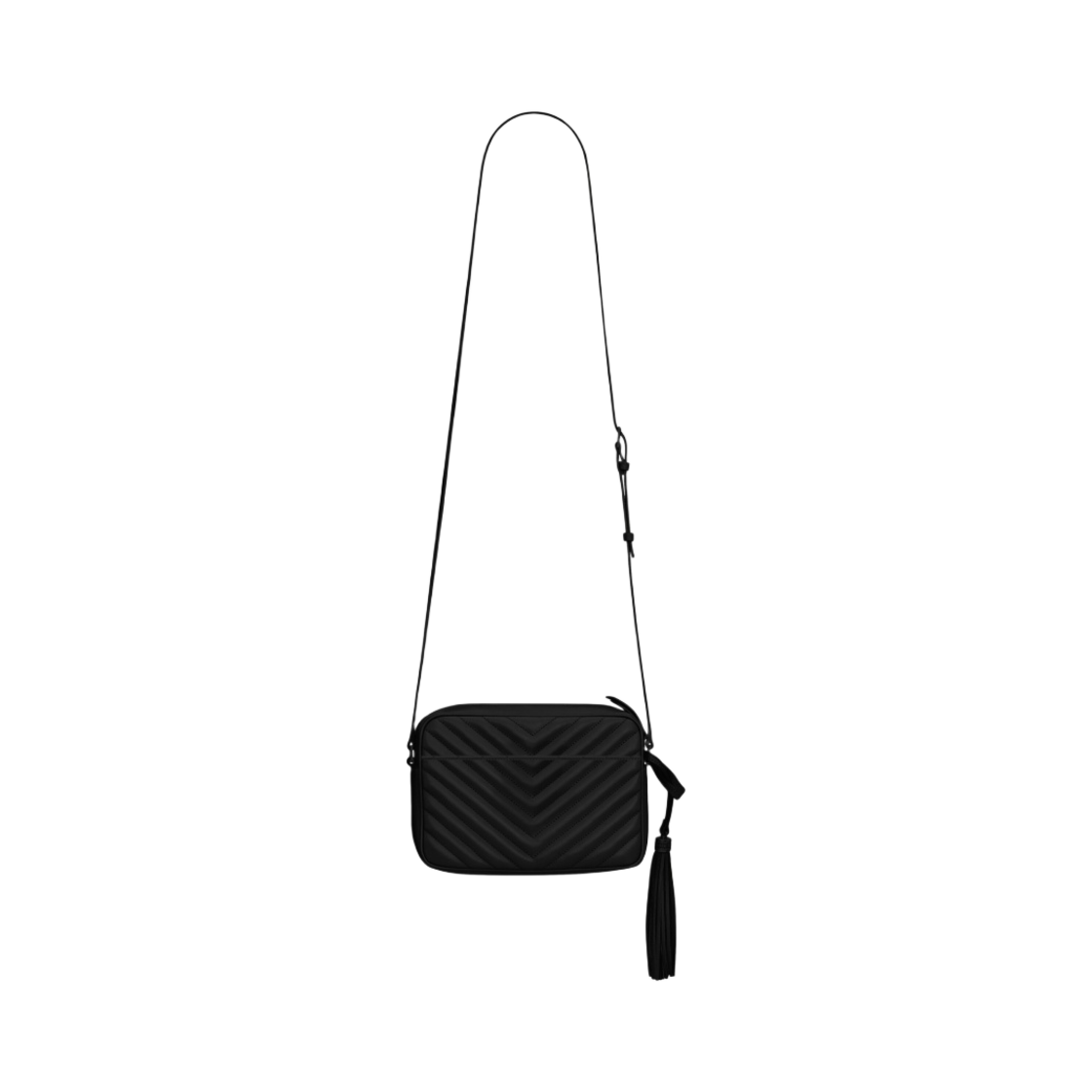 생로랑 퀼티드 레더 루 카메라백 블랙(Saint Laurent Lou Camera Bag in Quilted Leather Black) - 4