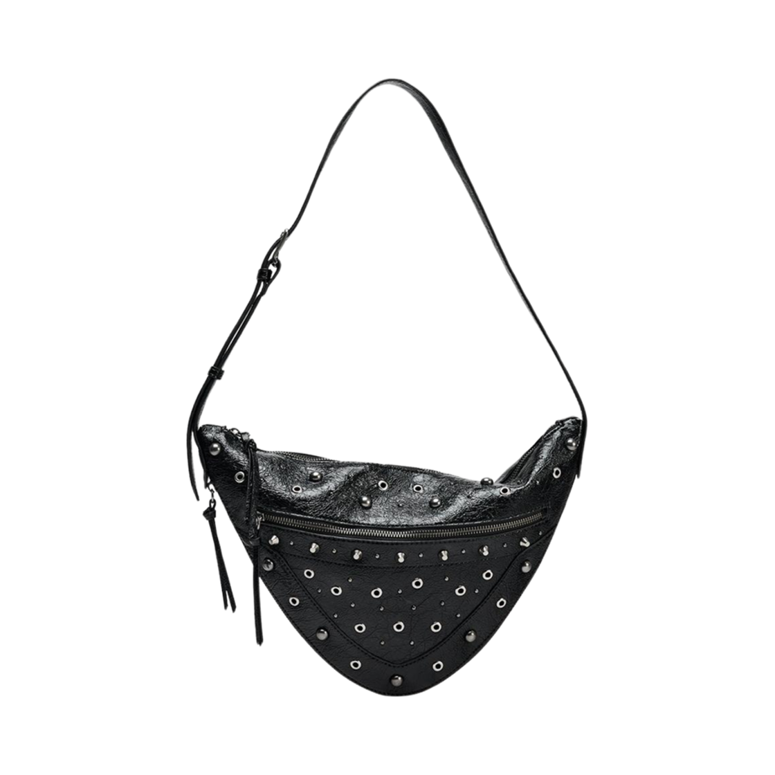 6213/510/800 Zara Rock Studded Crossbody Bag Black