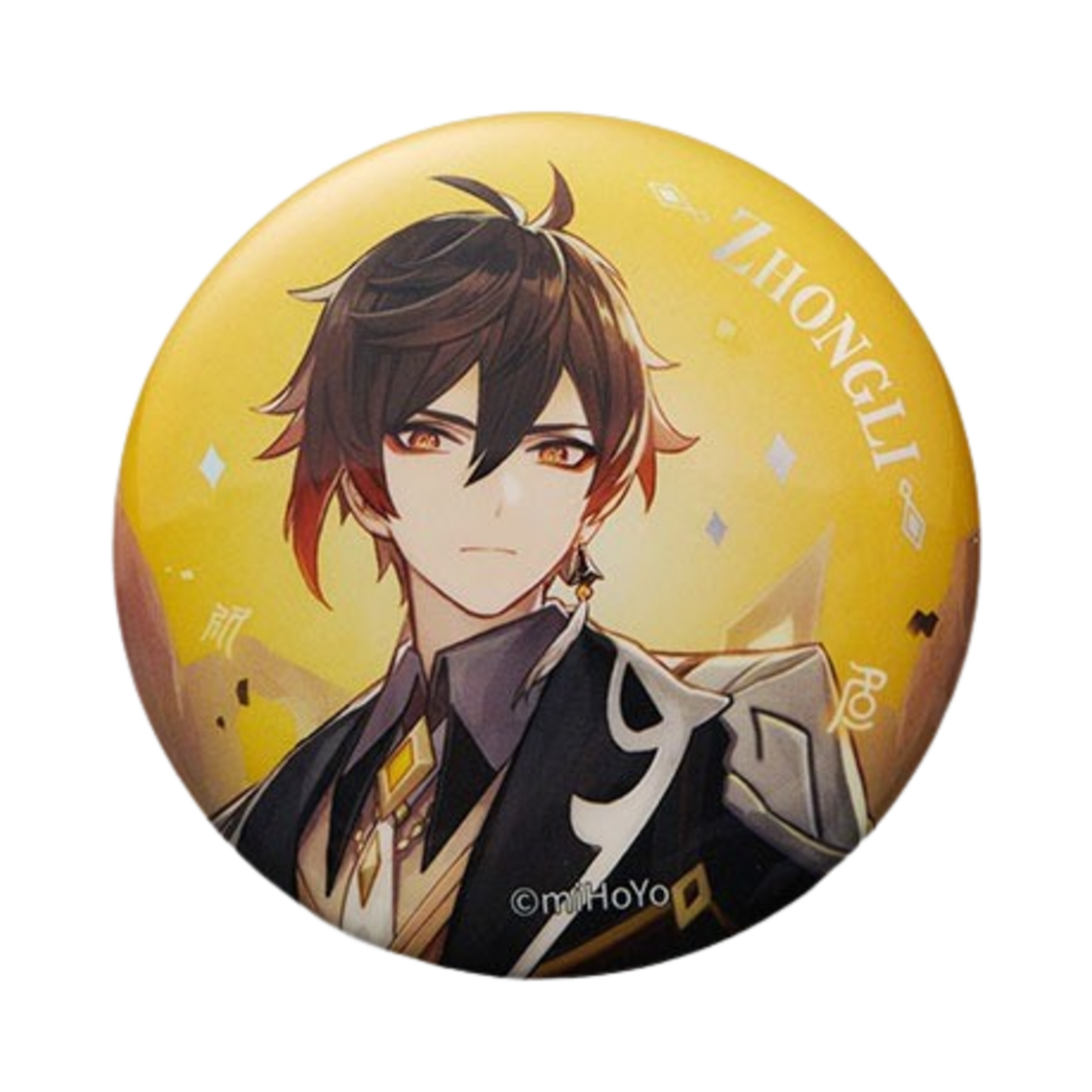 6974096534166 Genshin Badge Character Art Theme Vago Mundo Zhongli