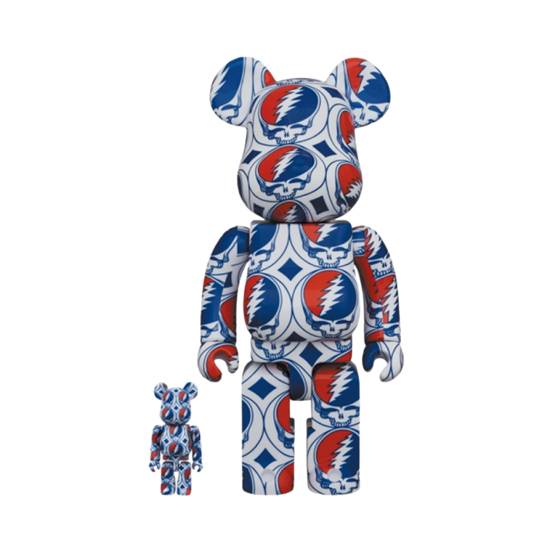 - Bearbrick x Grateful Dead Steal Your Face 100% & 400% Set - 대표 이미지 #1