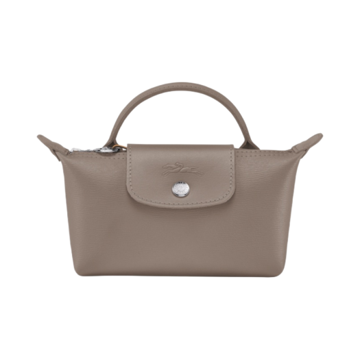 34175HYQ015 Longchamp Le Pliage City Handle Pouch Beige Taupe