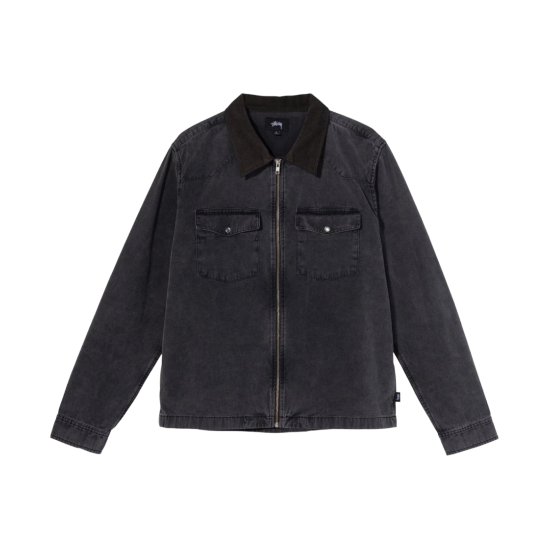 스투시 워시드 캔버스 워크 셔츠 블랙(Stussy Washed Canvas Work Shirt Black) - 1