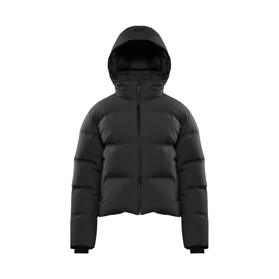 84729 (W) Aritzia The Super Puff Shorty Waterproof Japanese Rainstop Goose Down Puffer Jacket Black