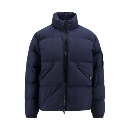 Stone Island 40623 Garment Dyed Crinkle Reps Recycled Nylon Down Jacket Navy Blue - 23FW