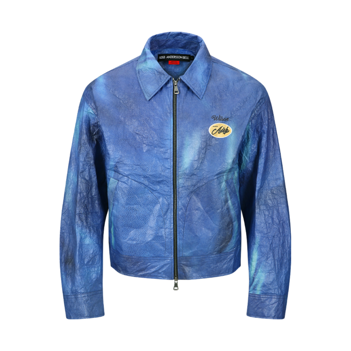awa689u(BLUE) ADSB Andersson Bell Unisex Wilson Printed Tyvek Jacket Blue