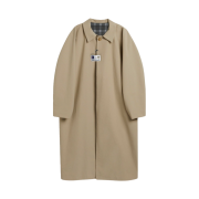 STU Hook Dolman Coat Beige with Name Tag